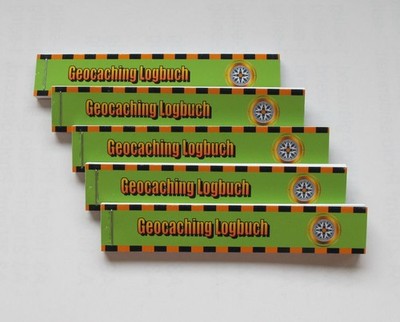 5x Geocaching Logbuch für Petlinge, Logbuch 