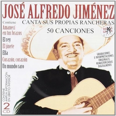 Jose Alfredo Jimenez - Canta Sus Propias Rancheras 50 Canciones [New CD] Spain -