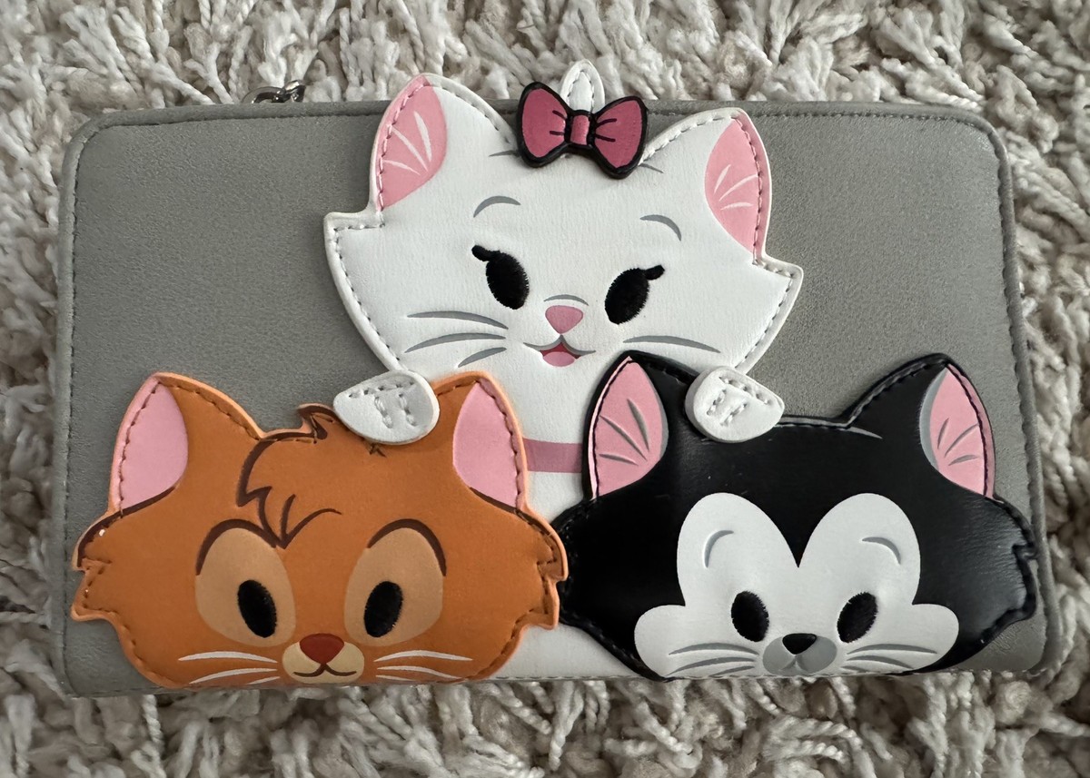 Disney Parks Loungefly Wallet Kitty Cats Marie Oliver  display picture 3