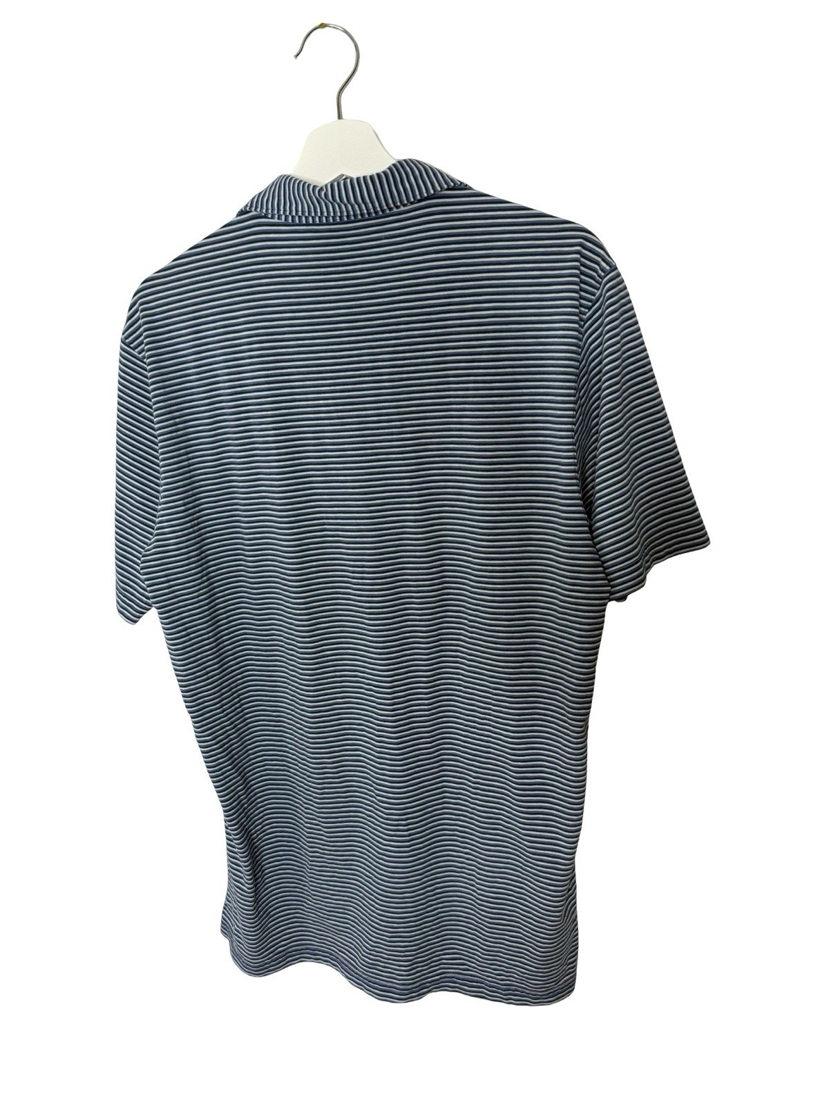 Turtleson Medium Performance Golf Polo white Blue… - image 3