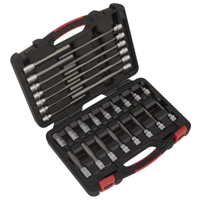 Sealey Innensechskant Bit Set 30pc 1cmSq Drive - Platinum Serie AK89000