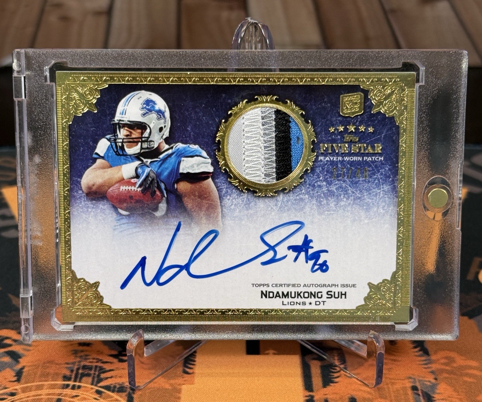 Ndamukong Suh Topps Five Star #171 Autograph Patch