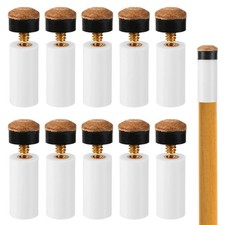 Slip-On Pool Cue Tips 10pcs 0.47in No Glue or Tool Needed Billiard Stick Tips