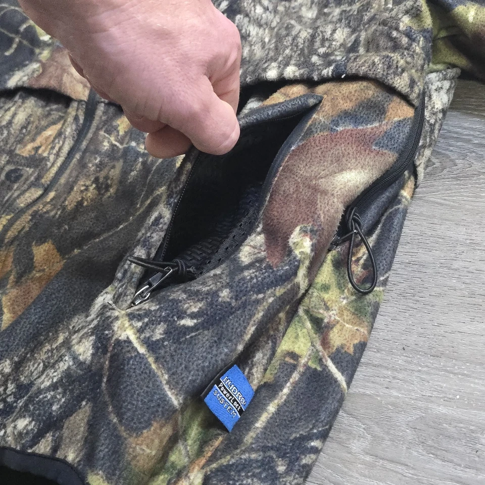 Rivers West Mossy Oak Camo Jacket Fleece H2P Waterproof PowerLock Men’s Medium - Image 4 of 4