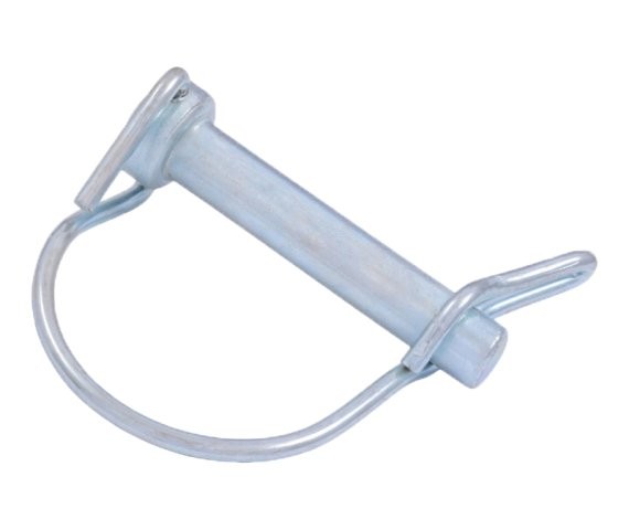 Snap Safety Pin Round One Wire Tab Lock 3/8 x 1-3/4 Steel ZC (13 Pieces)