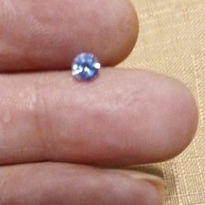 VS .50 ct natural blue round Ceylon sapphire beautiful     heated