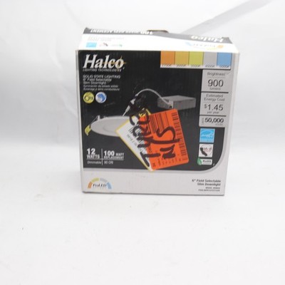 Halco Slim LED Downlight Fixture Dimmable Color Changing 900LM 12W