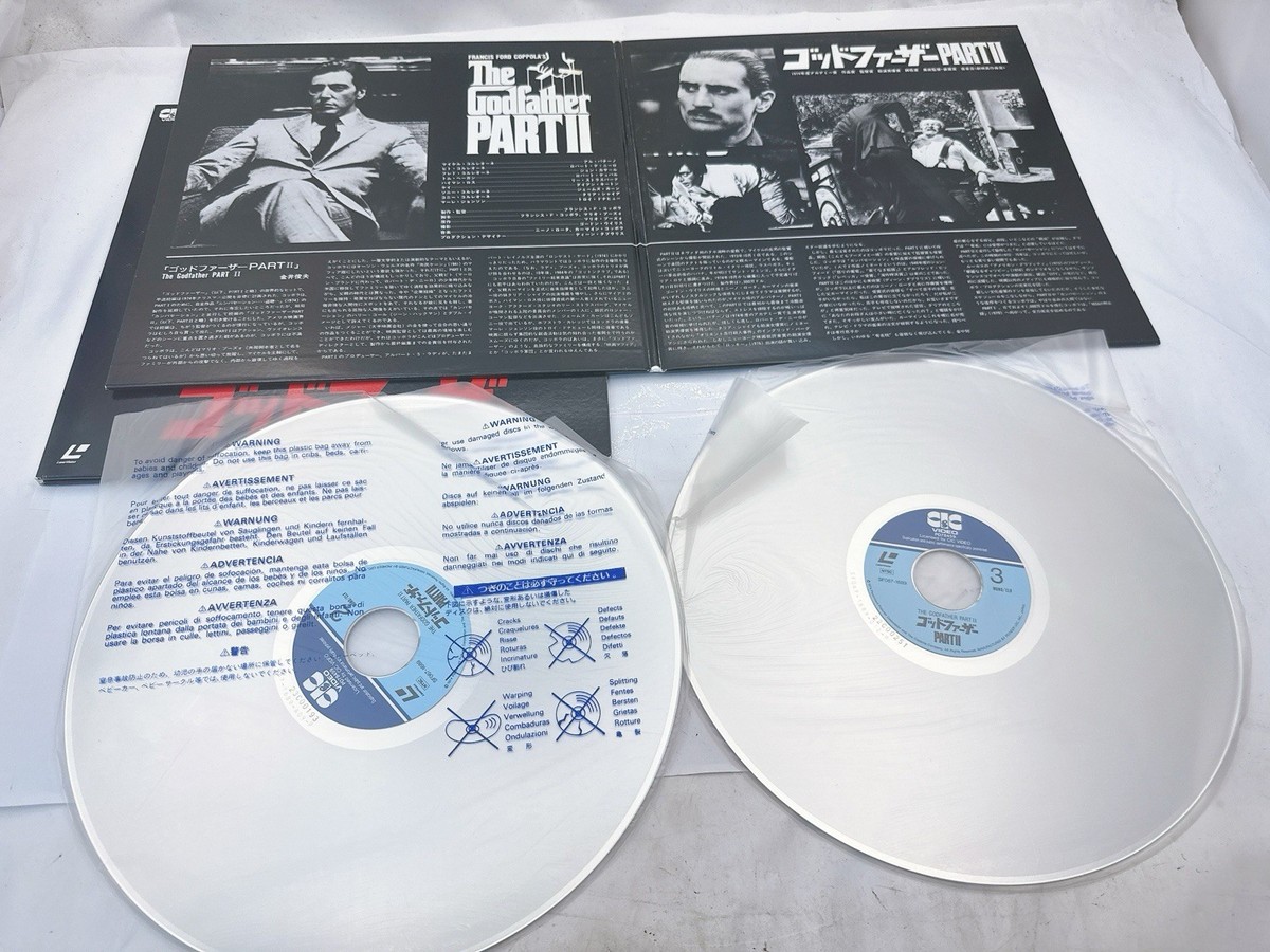The Godfather Part I & II Laserdisc Set Japan LD Marlon Brando Al