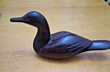 SCULTURA ARTIGIANALE DI ANATRA DI LEGNO DI FERRO VEDI DESCR. E FOTO