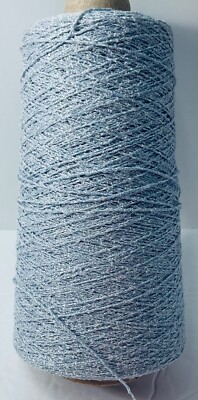 Lucci  Yarns New Velrexy Yarn One Cone Austrian Silver Wool/Rayon/ Metallic