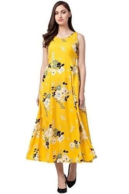 Flare Clothing Women Summer Maxi Dress Floral Sleeveless S to 2XL FLCL1062