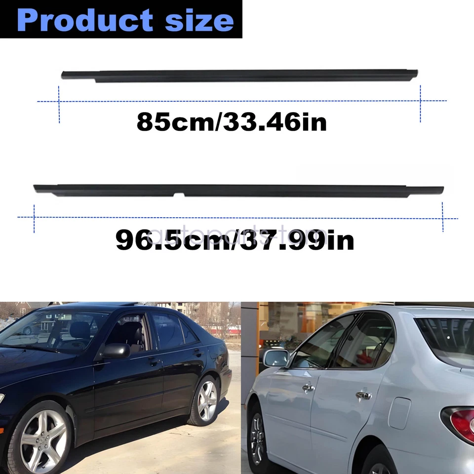 Juego de molduras de cinturón de puerta delantera trasera para Toyota Lexus IS300 2001 2002-2005 Foto 4 de 4
