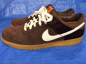 brown and orange nike shoes