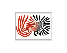 ENCHANTED OWL by Nunavut Inuit artist Kenojuak Ashevak - 11" x 14" Matted print