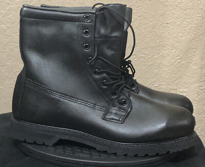 Mondo Military Boots Steel Toe Men 10R Black ANSI Z41 PT99 Work SafetyVibram NEW