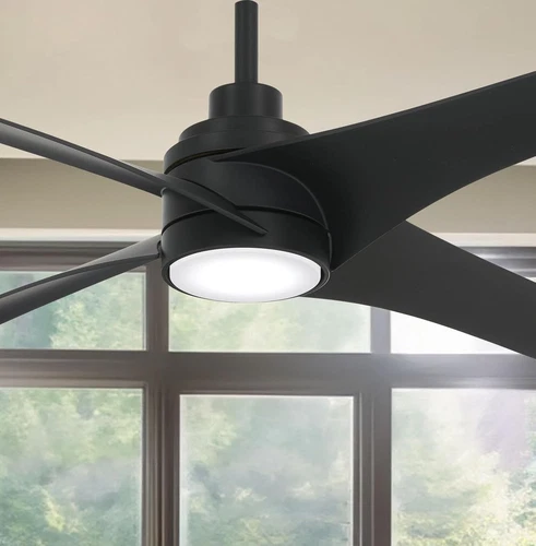 56" F543L-CL Ceiling Fan with 20W LED Light in Stylish Coal Finish - Picture 6 of 9