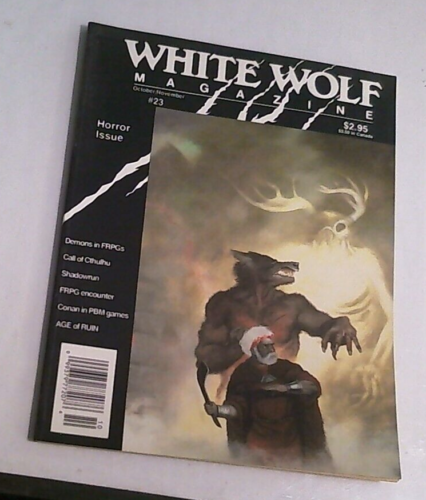 White Wolf Magazine #23 Horror Call of Cthulhu Shadowrun Conan FRPG - Bild 1 von 2