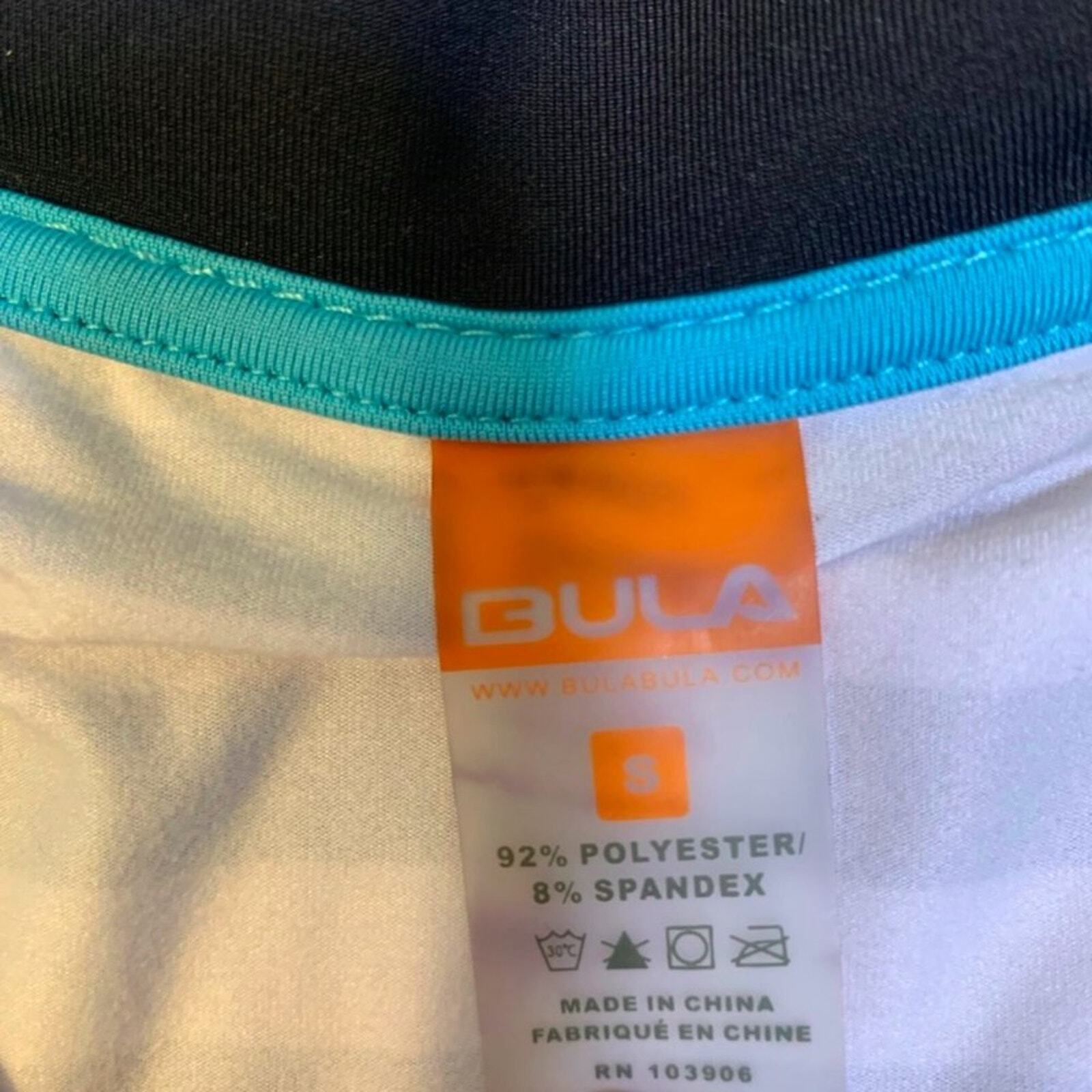 Bula Active multi-colored striped workout top S - image 8