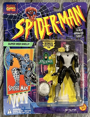Toy Biz Spider-Man Animated Series Super Web Shield Spiderman