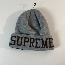 Supreme New York X New Era Varsity Beanie OSFA Gray Bogo NEW