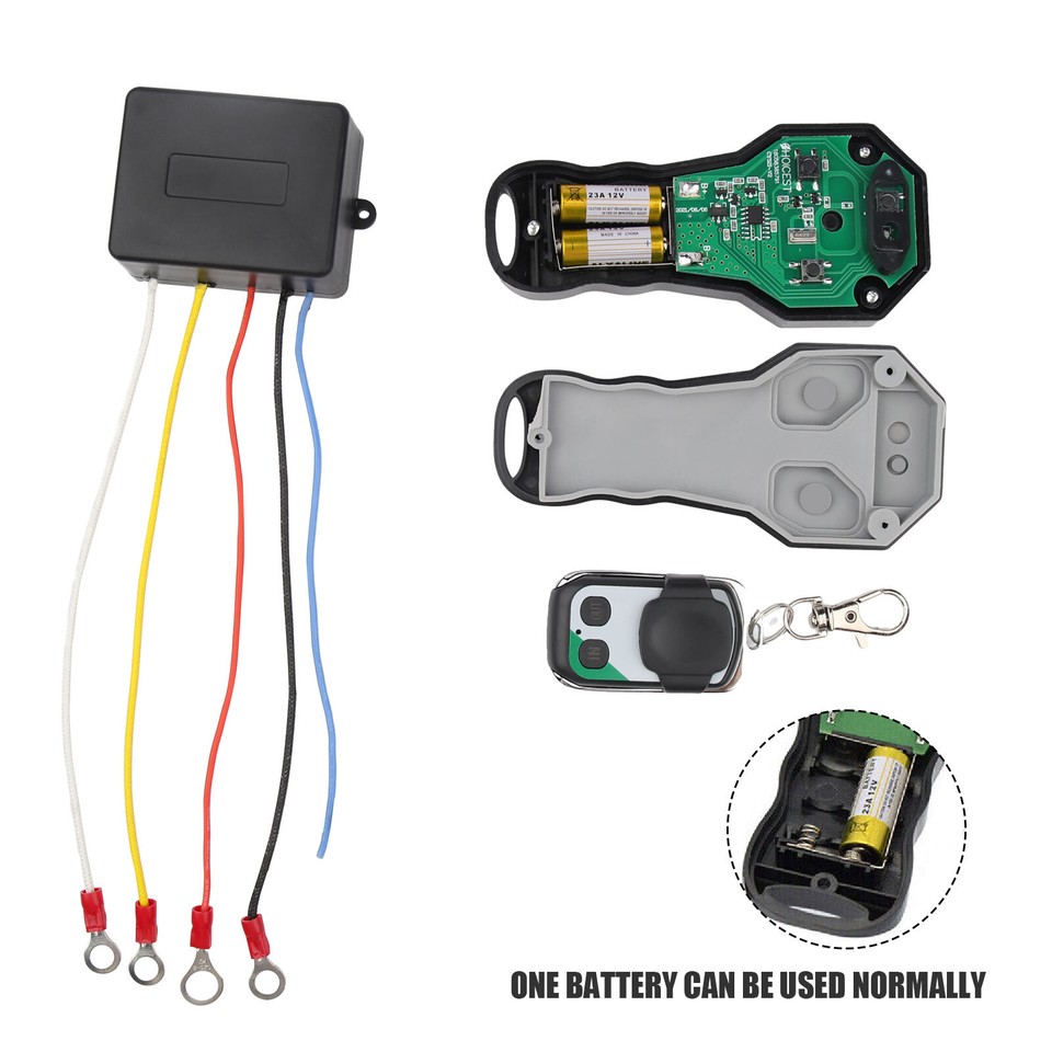 Wireless Winch Remote Control Kit DC 12V Switch Handset for Truck Jeep