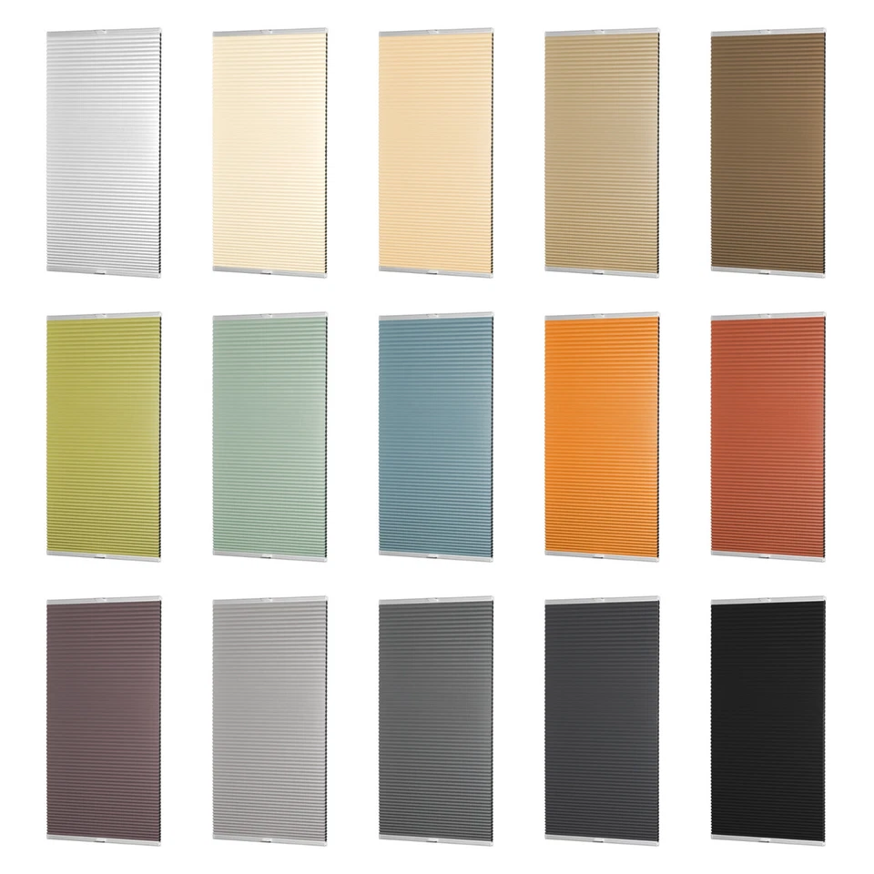 Wabenplissee nach maß Rollo Faltrollo Verdunkelung zum BOHREN für Fenster & Tür - Bild 2 von 4