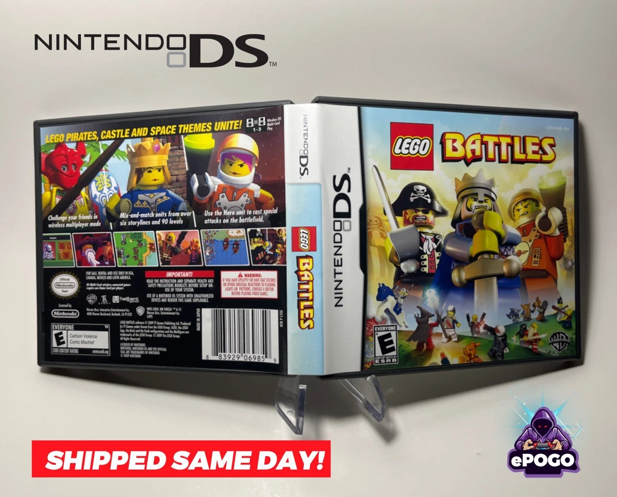 LEGO BATTLES Nintendo DS DSi 3DS Complete w Manual Tested