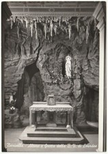 BARICELLA - BOLOGNA - ALTARE E GROTTA DELLA B.V. DI LOURDES - VIAGG. 1968 -95168