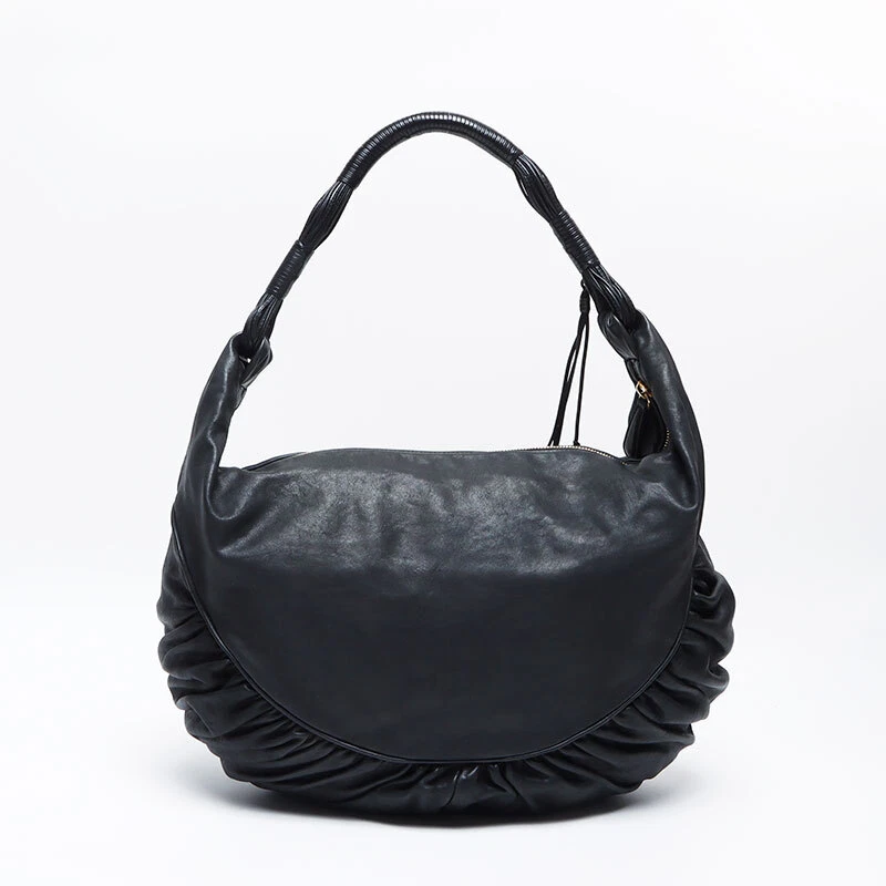 Sac bandoulière Christian Dior cuir gitane noir WS12756