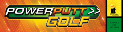 Power Putt Golf Arcade Marquee 26'' x 6.9''