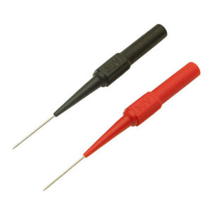 2pcs Multimeter Test Lead Probe Extention Back Piercing Needle Tip Test Probes