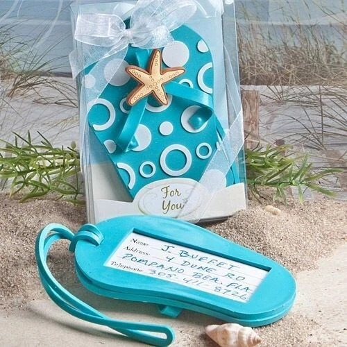 40 Flip Flop Luggage Tag Beach Themed Wedding Bridal Shower Party