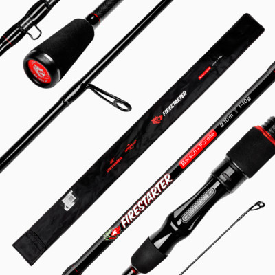Lieblingsköder Firestarter Barsch + Forelle 2,10m 1-10g Spinnrute Angelrute Rod