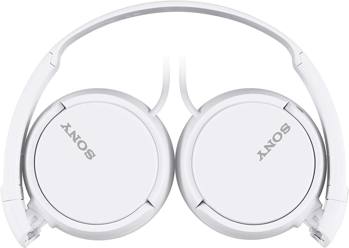 Sony ZX Series Wired On-Ear Headphones in White, Model: MDR-ZX110