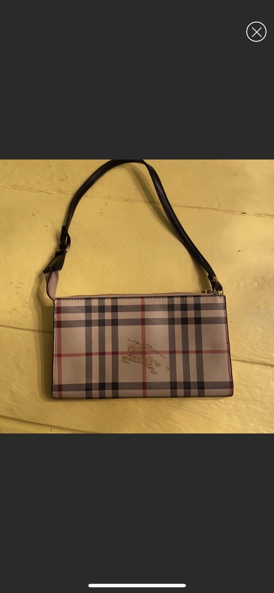 Burberry Nova Check Baguette Womens Shoulder Bag Y2K 2000's Purse