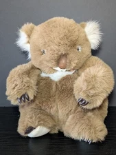 Vtg Walmart Realistic Koala Bear Plush Brown White With Claws Soft Cuddly Rare