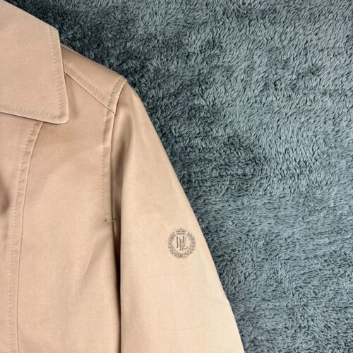 Henri Lloyd kurzer Trenchcoat beige Damen XL braun wasserdicht Knopfleiste Preppy - Bild 4 von 16
