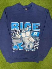 1989 Rice Owls - Vintage College Sweatshirt Large 