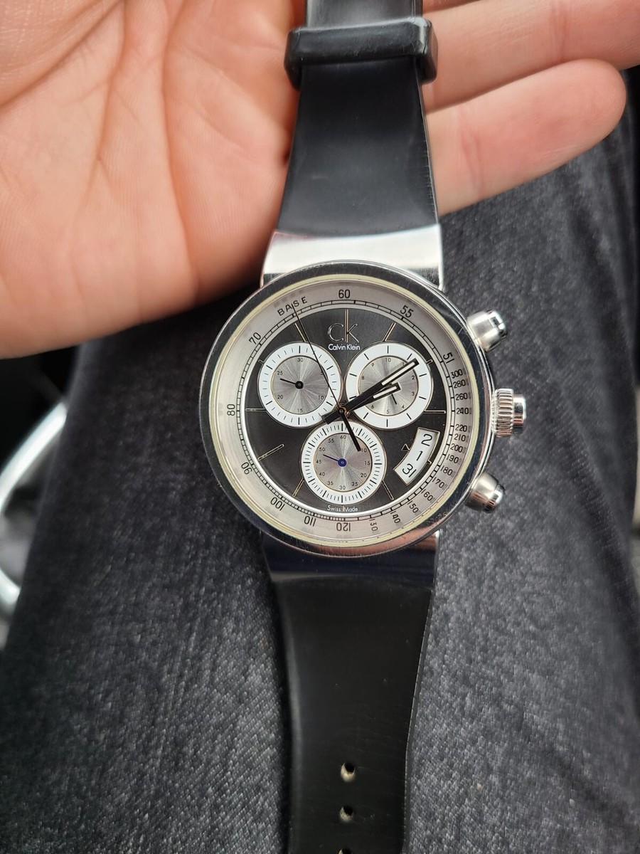 Calvin Klein K75471 00 Celerity watch swiss made for parts or