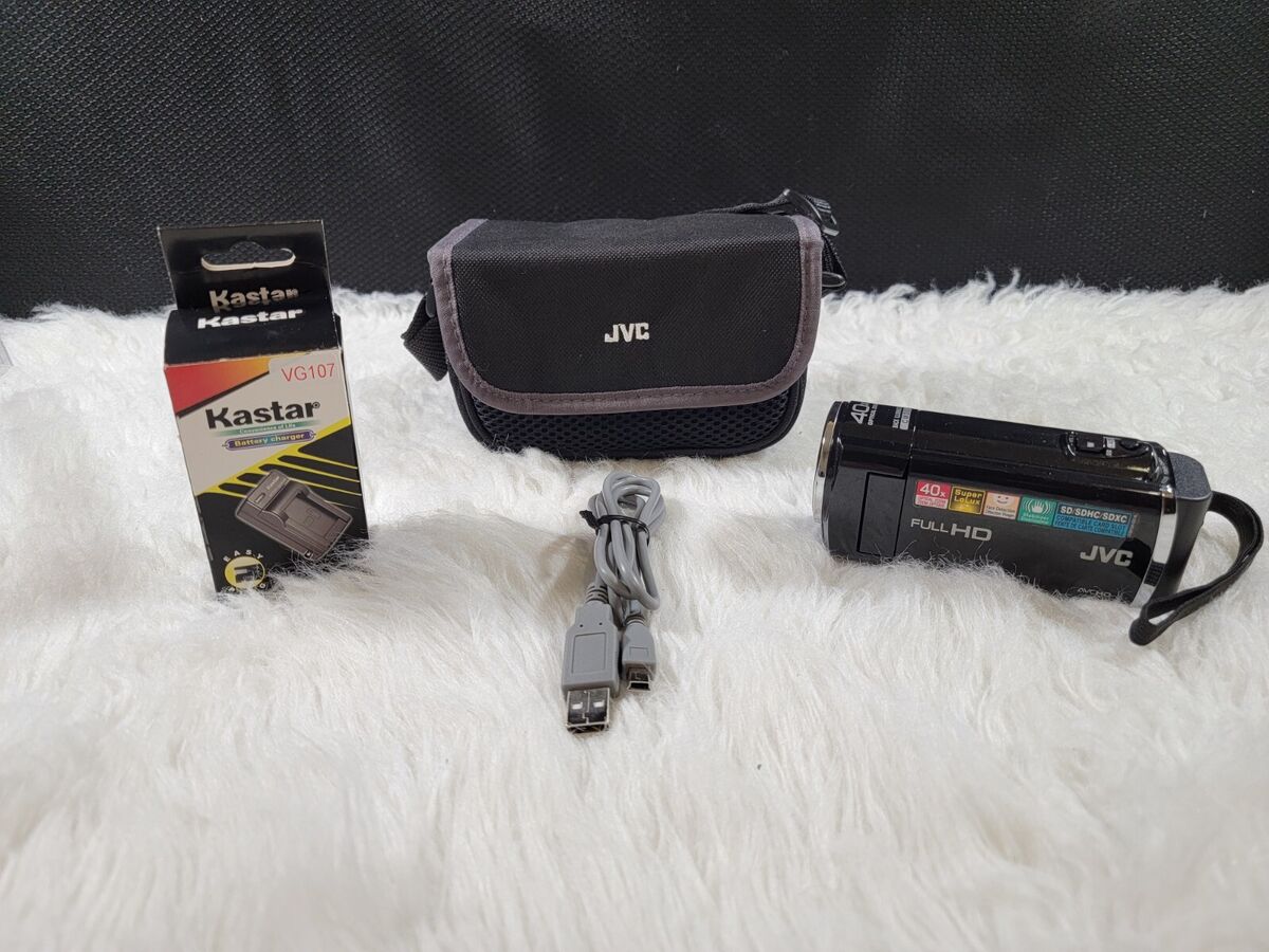 JVC GZ-E10 Full HD Everio Camcorder (PAL) (Black), Bundle JVC GZ-E10 Full HD Everio Camcorder (PAL) (Black), Bundle