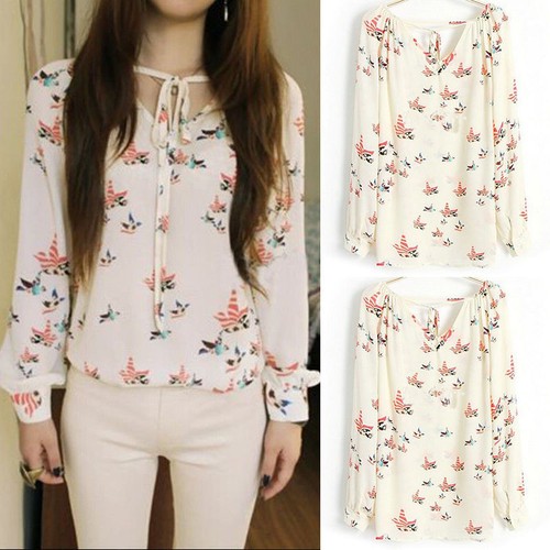 Fashion Women Ladies Chiffon T Shirt 