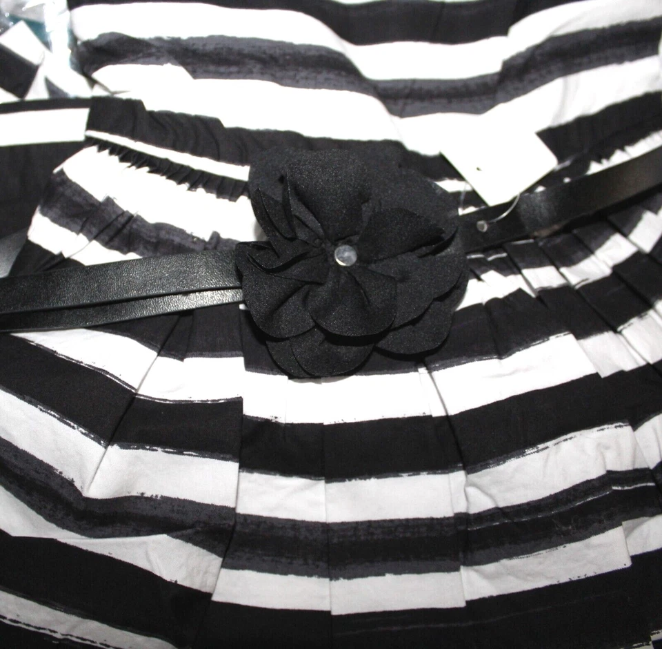 C&A / SMART & PRETTY Mädchen Sommer Kleid mit Gürtel gefüttert Baumwolle Gr. 128 - Bild 3 von 3