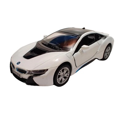 KINSMART 1:36 scale BMW I8 die cast model toy car (color white)
