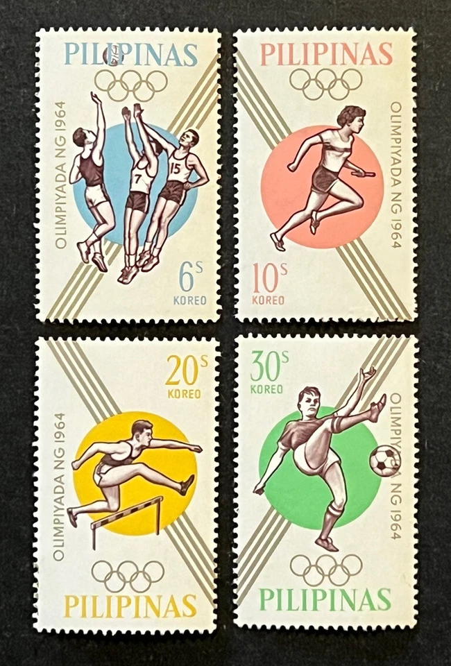 Travelstamps: Philippines Stamps Scott #915-918 - 1964 Tokyo Summer Olympics MNH - Image 2 of 4