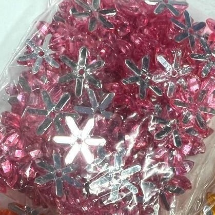 80 / 100 /150 x 20mm 10mm Rhinestones Flower Flat Back Acrylic Gems Sewing Beads - Picture 19 of 32