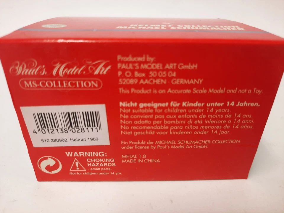 MINICHAMPS Michael Schumacher Helmet 1989 1/8 510380902 - Bild 4 von 4