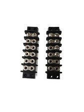 Lot Of 2, Cinch 12 Position, Dual Row Terminal Strip Block