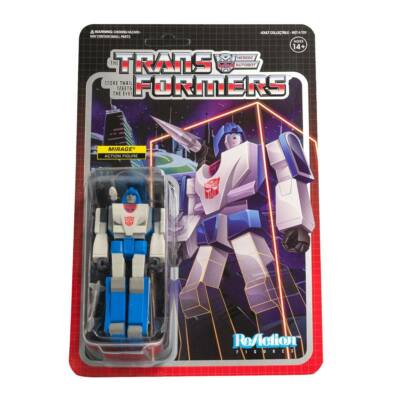 Transformers Mirage Autobots 3 3/4 Inch ReAction Wave 2 Figur Super7