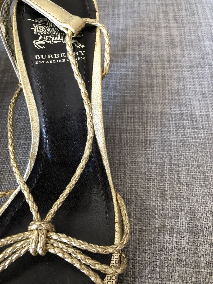 【関税＆送料込み】Burberry Light Bay Sandals Burberry Light beige leather Bay sandals | TheDoubleF