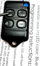 Keyless remote entry Micro N4VMXT251 T405RSM car starter clicker 4bt control fob